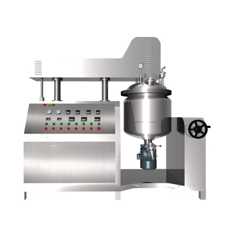 Custom SUS304 Heated Homogenizer Mixer,Cosmetic Food Emulsifier High Shear Vacuum Milling Motor Bearing Professional Use