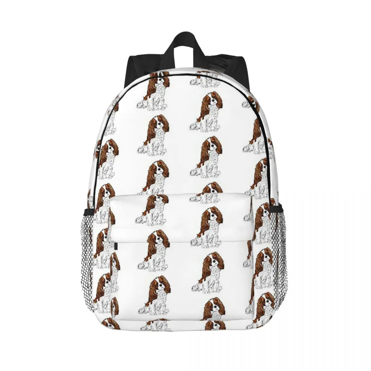 

Cavalier King Charles Spaniel - Blenheim Backpacks Teenager Bookbag Fashion Children School Bags Laptop Rucksack Shoulder Bag