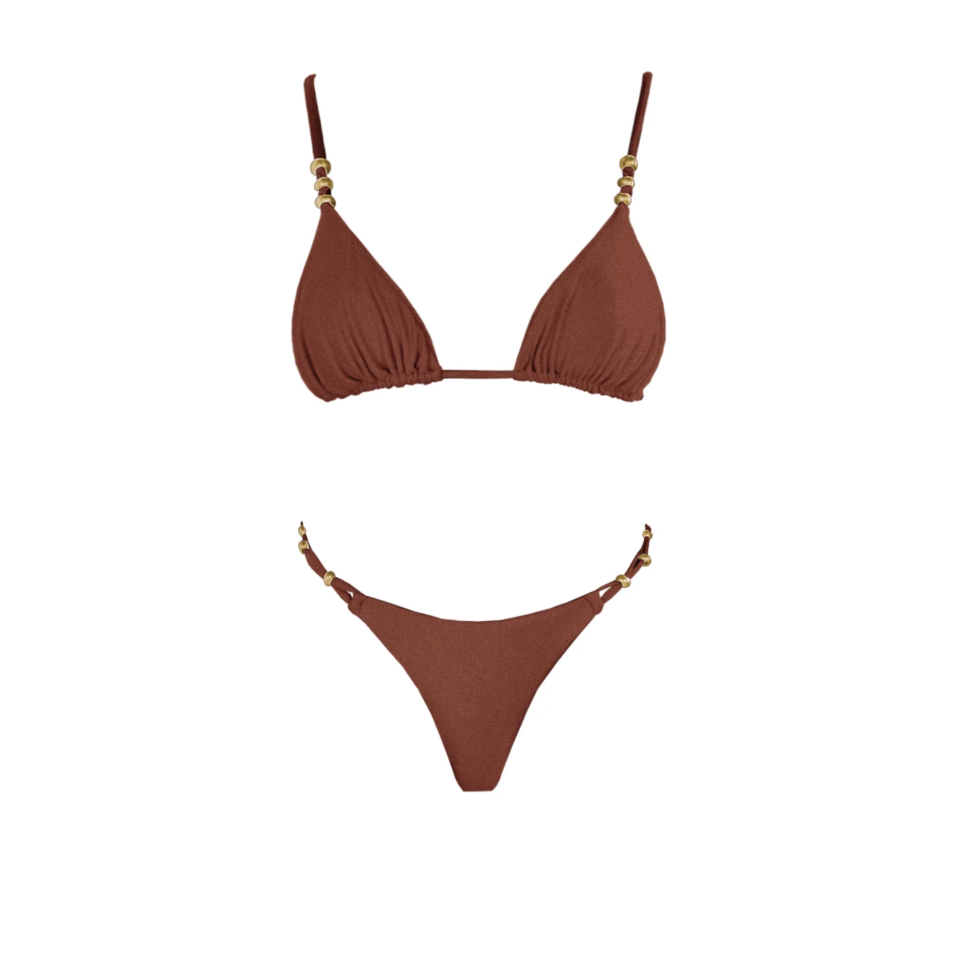 3Pcs Shiny Bikini Women Luxury Swimsuit 2025 Push Up Swimwear Brazilian Biquini Mini Skirt Female Solid Bathing Suits Beachwear