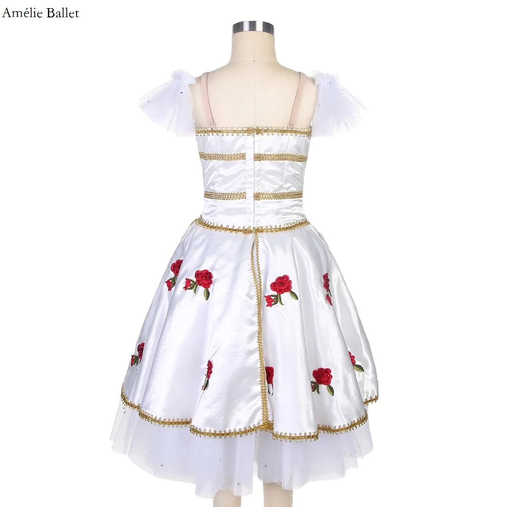 B19021 L'avvolgimento della flora Tutu romantico Abito tutu di danza classica professionale per ragazze Performance o Competizione Dancewear