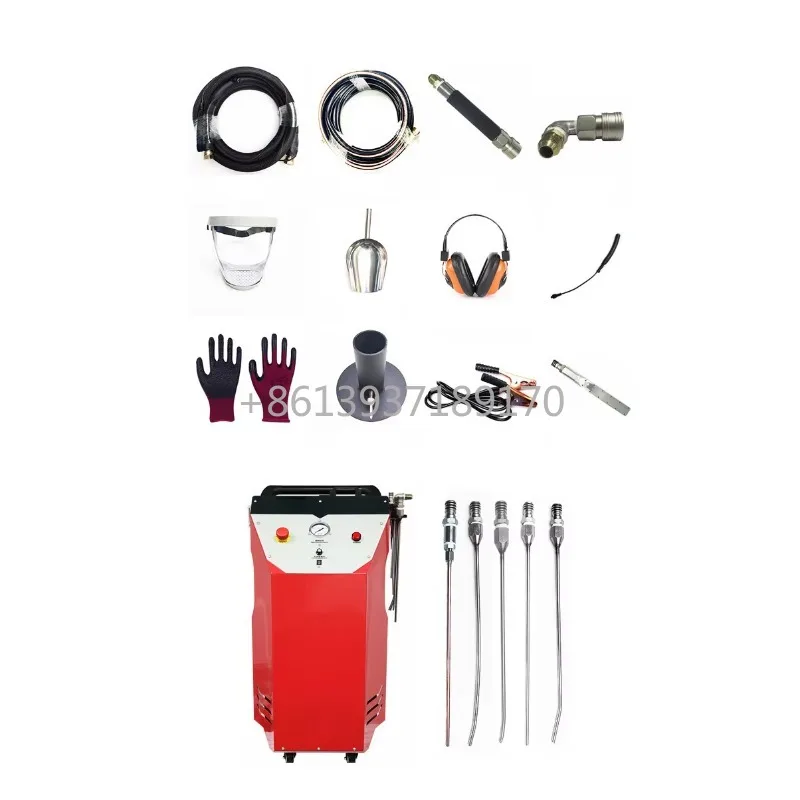 Automotive Dry Ice Blasting Machine Mini Sandblaster for Carbon Removal Engine Piston Intake Valve Dry Ice Cleaning Machine