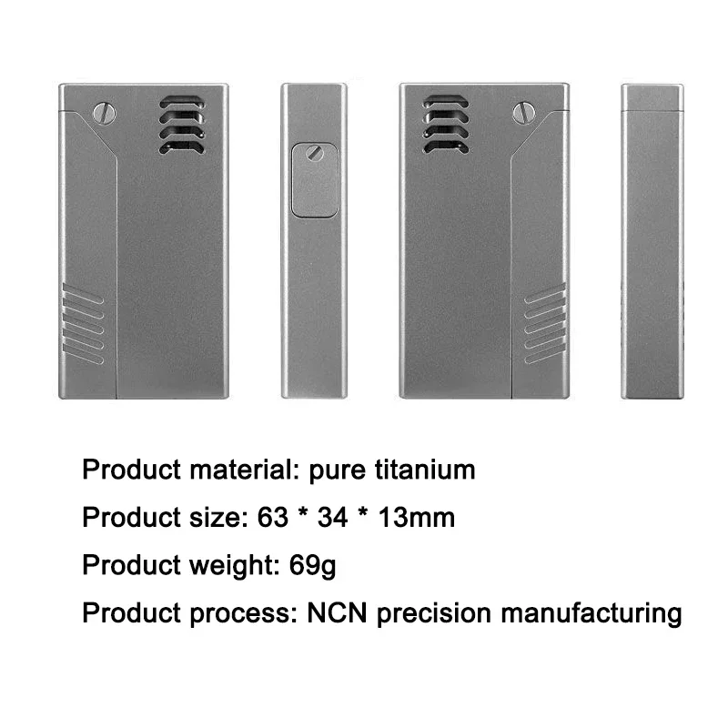 Rare Classic Titanium Kerosene Lighter with Semi Automatic Design, NCN Precision Machining Collection Level Product