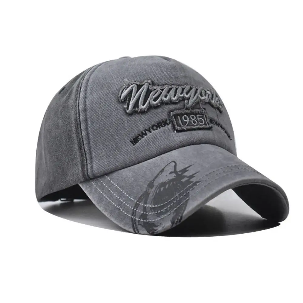 Two-Tone New York 1985 Baseball Cap Distressed Hip Hop Dad Hat Washed Cotton Adjustable Streetwear Hat For Man Women Unisex