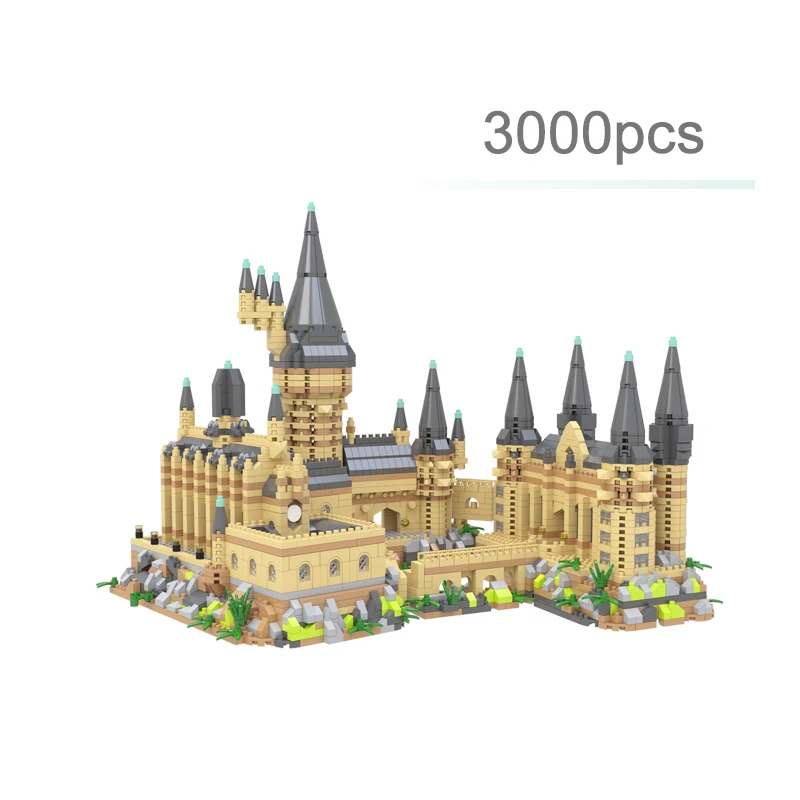 Pädagogisches DIY Magic Castle Bauset Mittelalterliche Architektur Kreative technische MOC Montage Ziegel Geschenk Kinder Erwachsene Urlaub