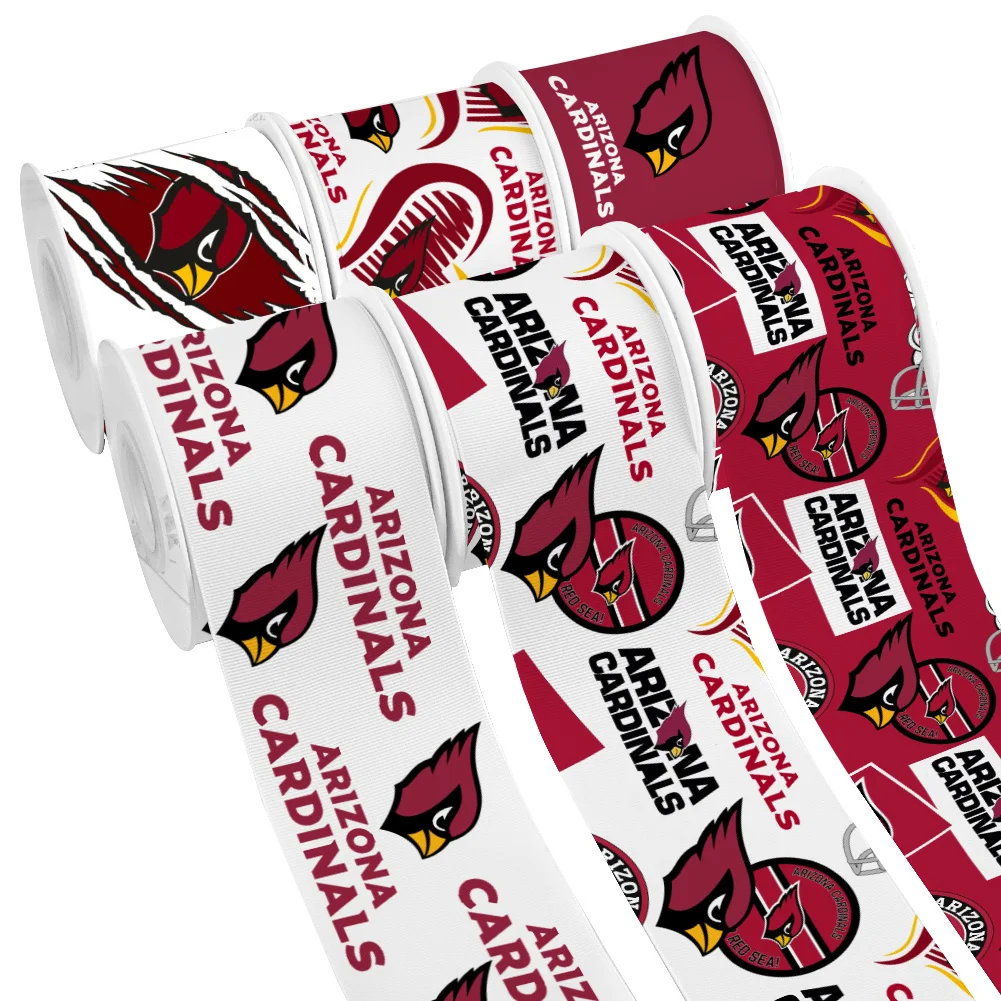 5yards Sport Team A C Pattern Grosgrain Ribbons Satin Ribbon for Cheer Bows DIY Girl Hair Bows #6