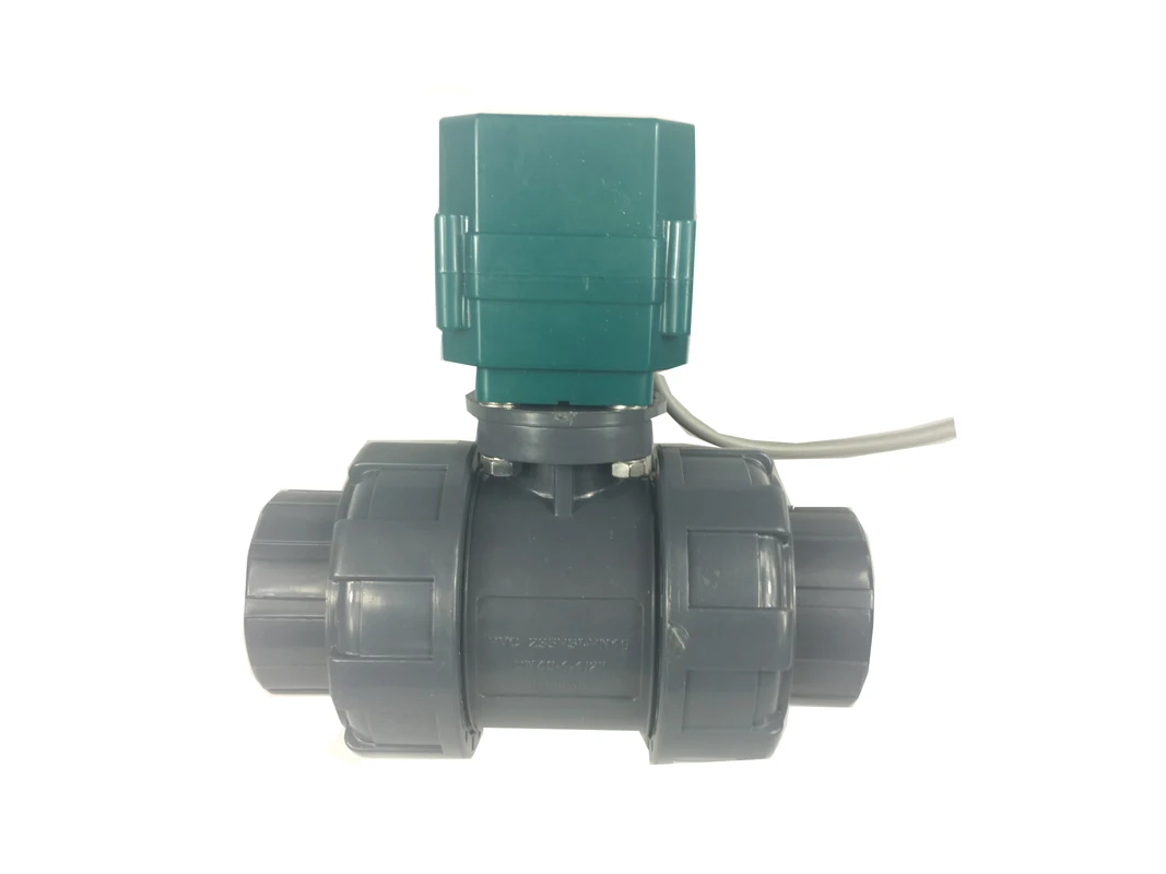 motorized pvc valve 12V, DN40 BSP(1.5