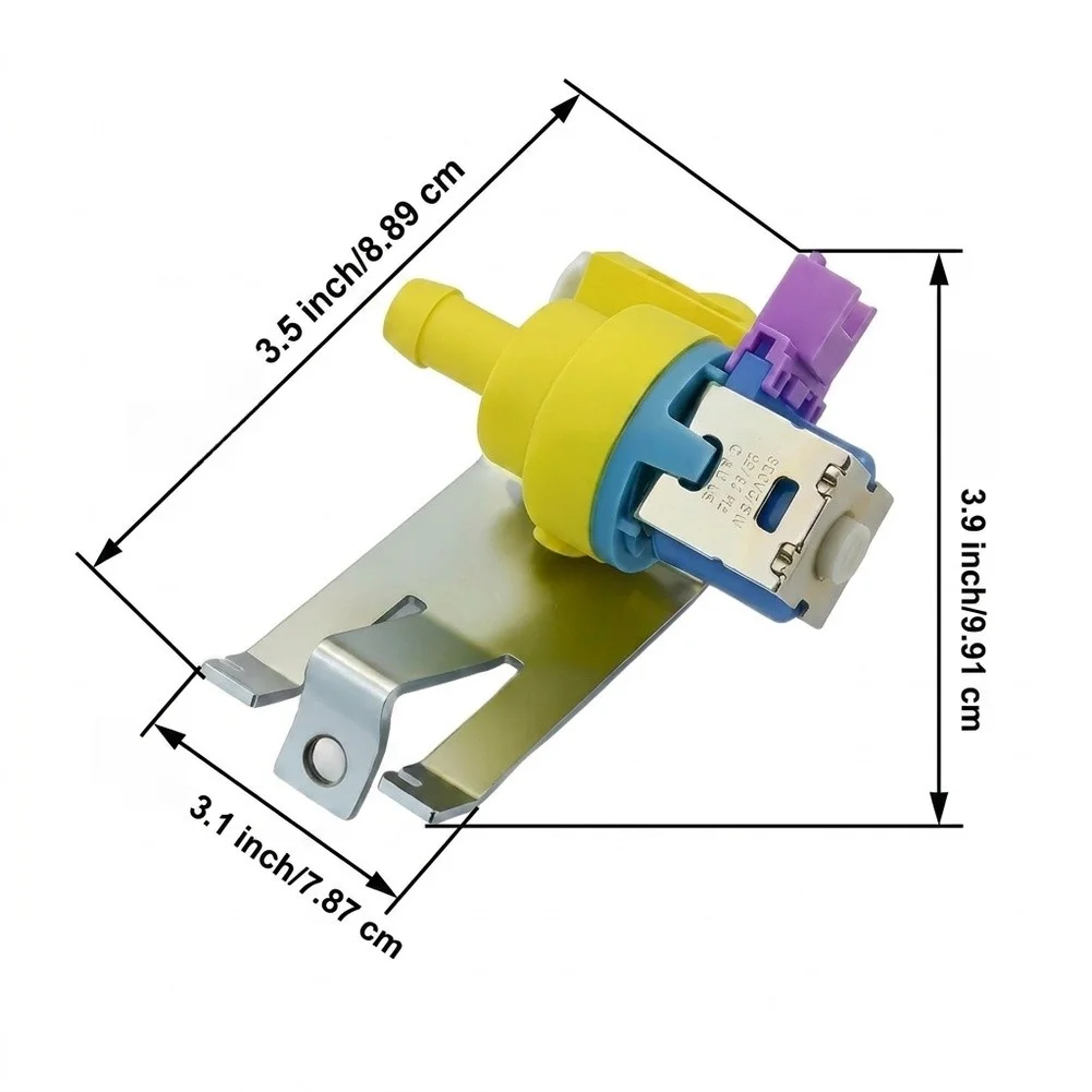 WD15X27703 Inlet Valve for GE Dishwashers and For Hotpoint Dishwashers 3.5 x 3.1 x 3.9 in Stainless Steel Build