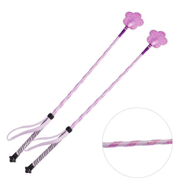

Horseback riding, short whip, horsewhip, children's equestrian short whip flowers are cute, cross-border