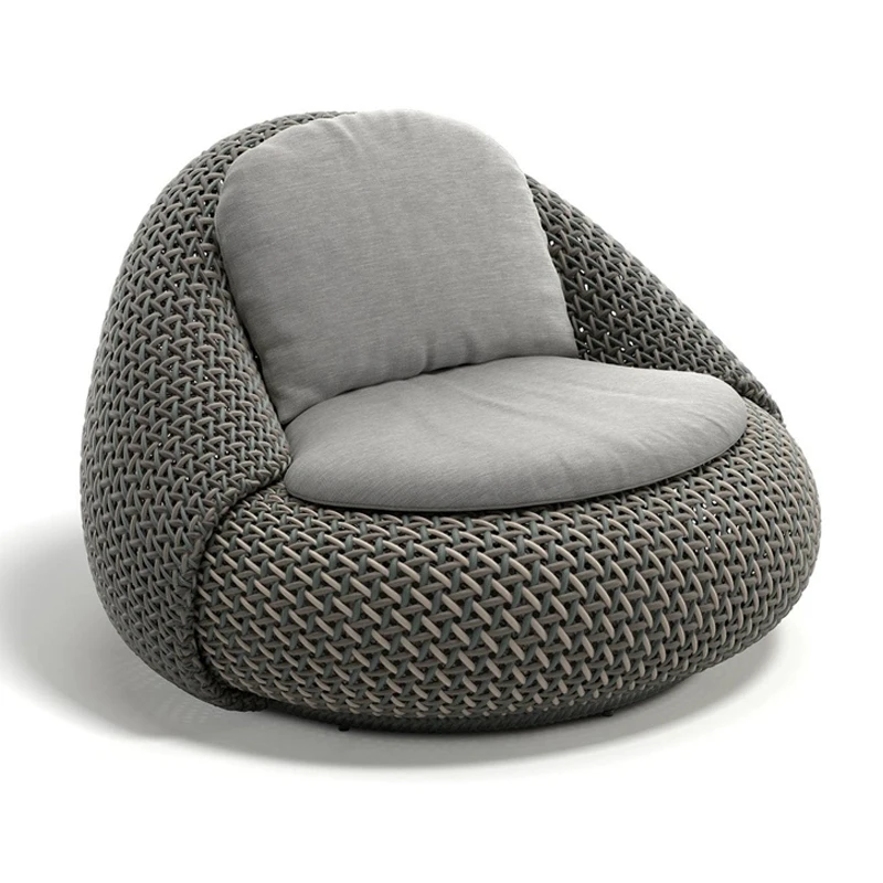 

Rattan sofa bed and breakfast terrace rain and sun protection coffee table combination villa garden furniture