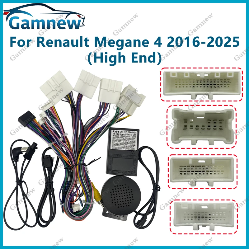 16PIN Car Radio Cable Power Wire Harness Adapter Canbus Box Decoder For Renault Talisman Koleos Megane 4 2016-2025