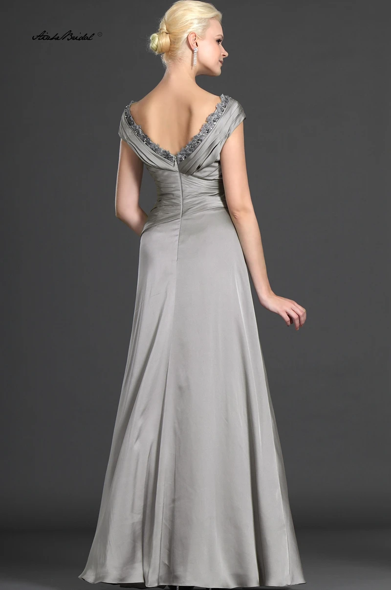 فستان أنيق لحفلات الزفاف 2026 فساتين أم العريس على شكل حرف V مطرز فستان أم العروس فساتين رسمية نسائية