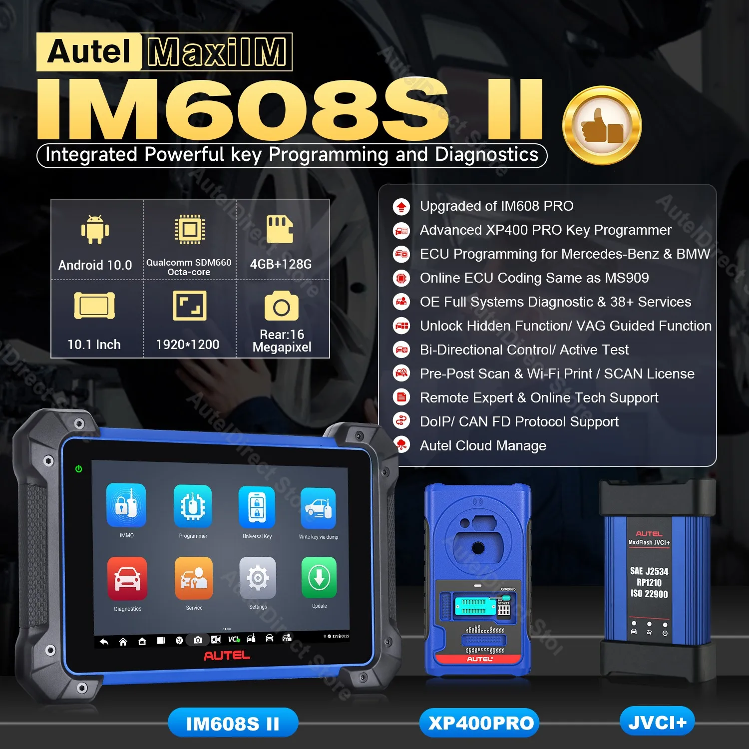 Newest Autel MaxiIM IM608 II IM608S II Car Key Programing Tool IMMO Key Programmer Diagnostic Scanner PK IM608PRO IM508 KM100