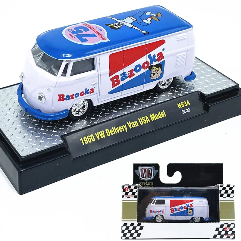

1:64M2 Car Model 1960 Delivery Van USA Model Simulation Alloy Car Model Collection Gift Brand New with Packaging