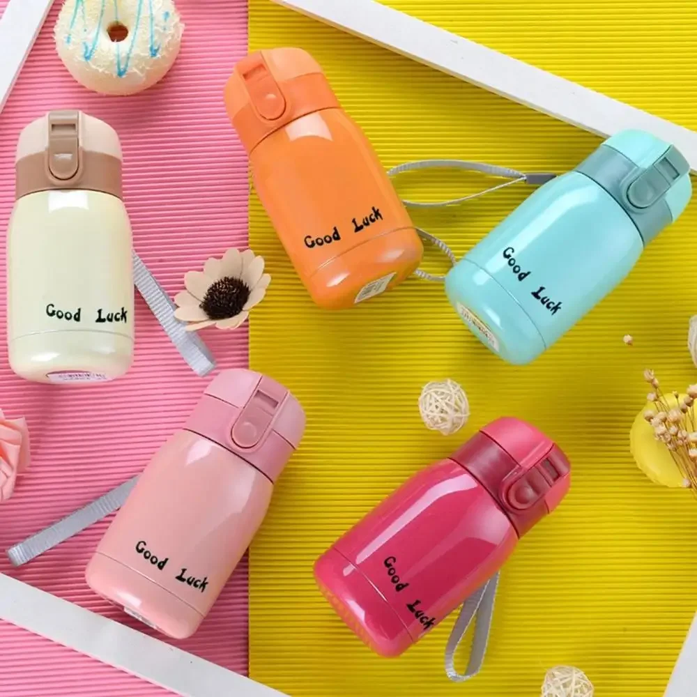 Multicolor Cute 200ml Vacuum Cup Portable Travel Thermocup Stainless Steel Cartoon Mini Water Bottle Durable Adult Mug