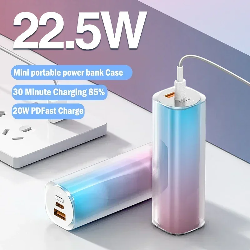 New Portable Mini Mobile Power Bank 30000mAh Large Capacity Lipstick Powerbank Phone External Battery