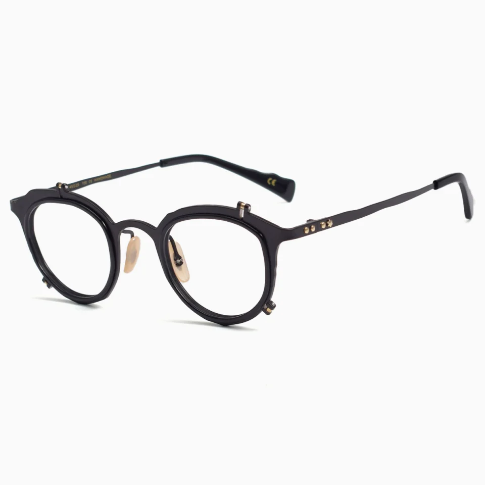 2025 high-end luxury brand art design titanium eyeglass frame for men and women optical prescription myopia decorative glasses