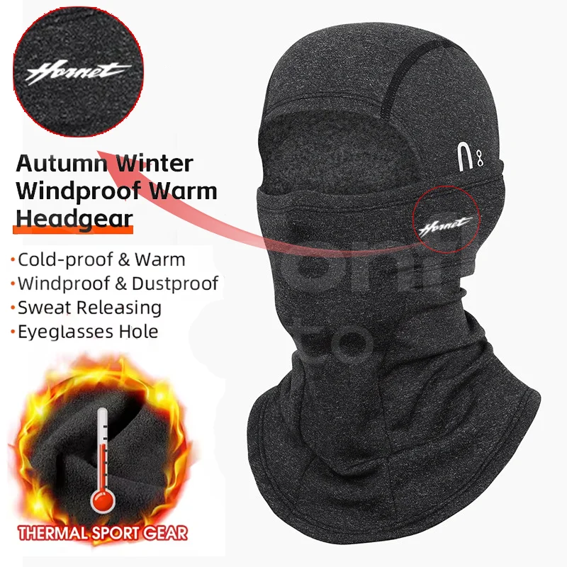 

For HONDA Hornet CB600F CB600 CB599 Goldwing gl1800 Hornet 600 Winter Warm Tactical Balaclava Motorcycle MTB Full Face Windproof