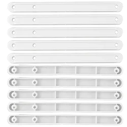 10pcs Drawer Rail Plastic Drawer Slides 180/235/298mm Drawer Runners Replacement White/Black/Brown