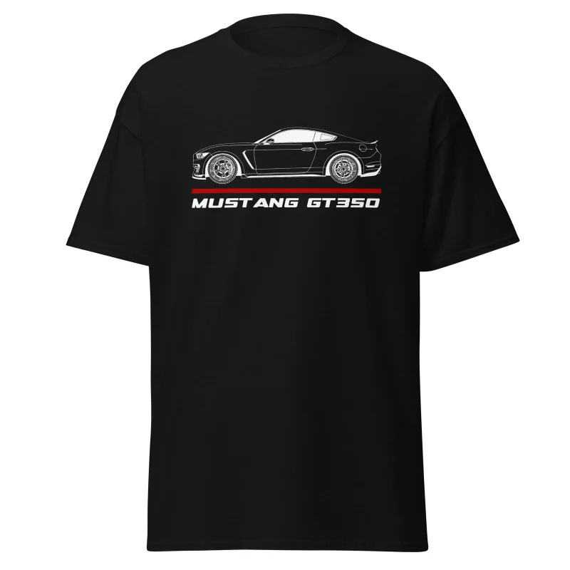 2025 Men summer T Shirt Casual T-shirt Mustang GT350 2019 Car Enthusiast T-shirt Summer 100% Cotton Cool Tee S-3XL