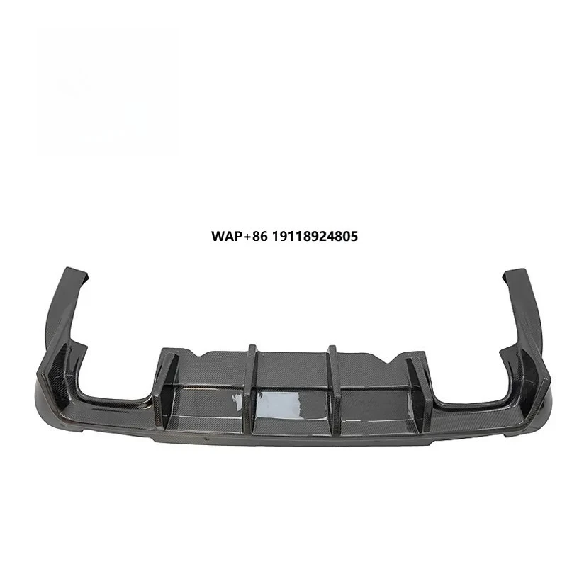 

Big Fin Style Carbon Fiber Rear Bumper Diffuser Lip for Dodge Challenger Hellcat 2015 to 2019