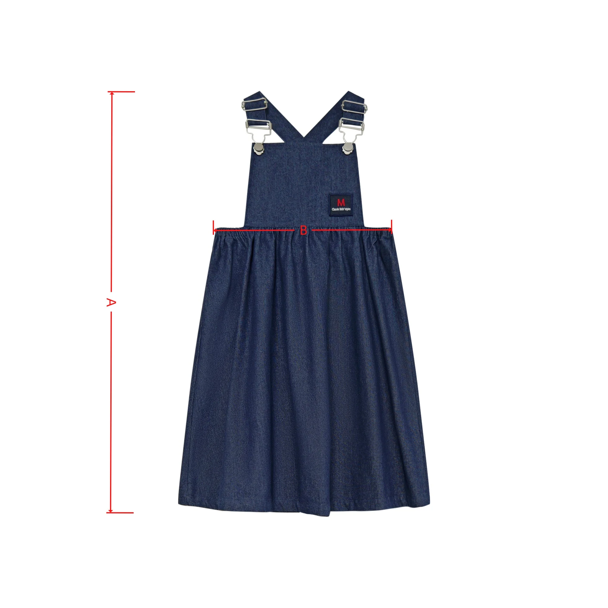 2026 Mali's AW Navy Denim-Kleidung mit Logo-Etikett für Jungen und Mädchen, passende Outfits für Bruder und Schwester, Sweatshirt, Pullover, Kleid, Rock – Detail 2