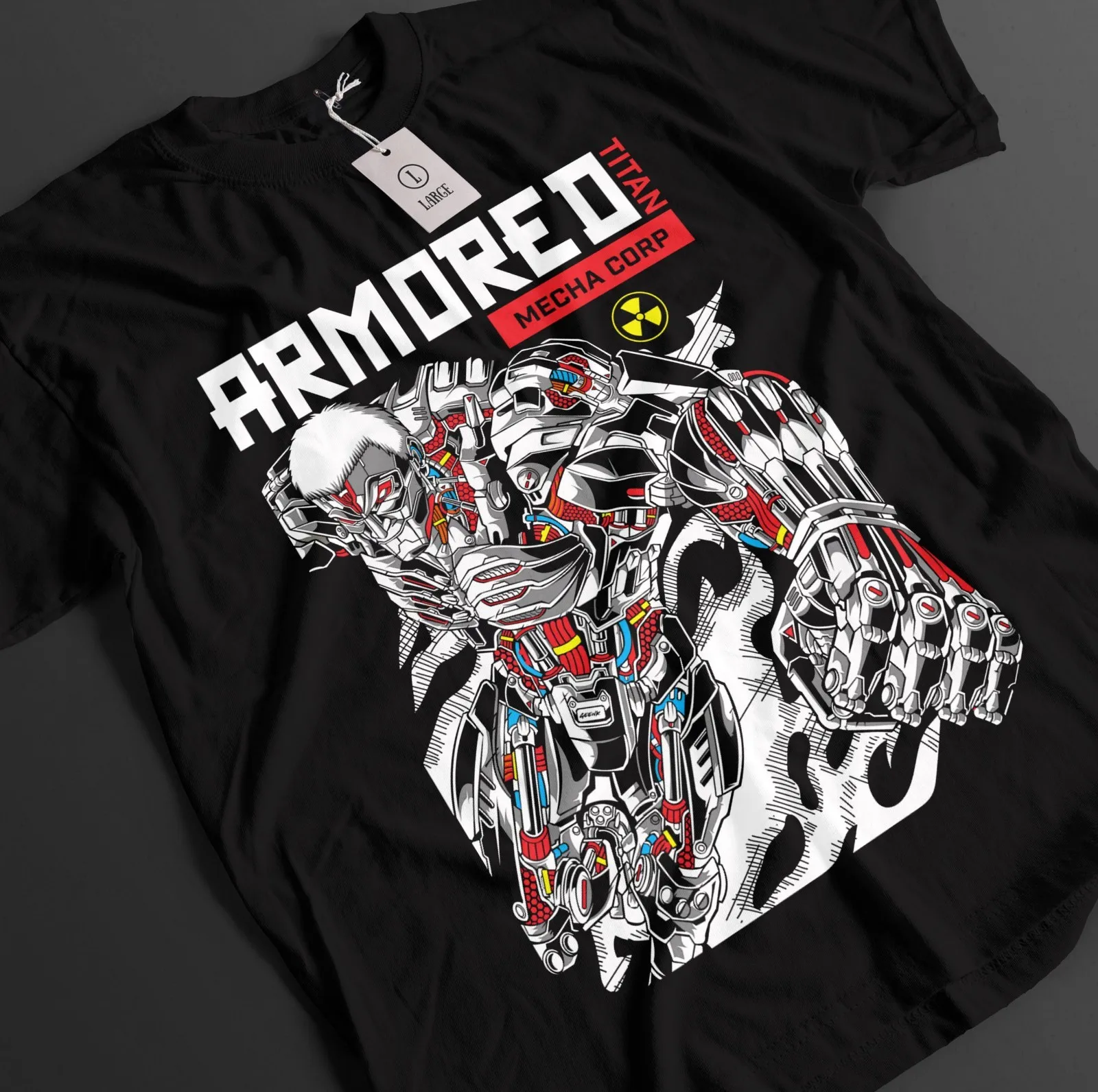 Attack On Titan Shirt Reiner Armored Tshirt AOT T-Shirt Anime Unisex Graphic Tee