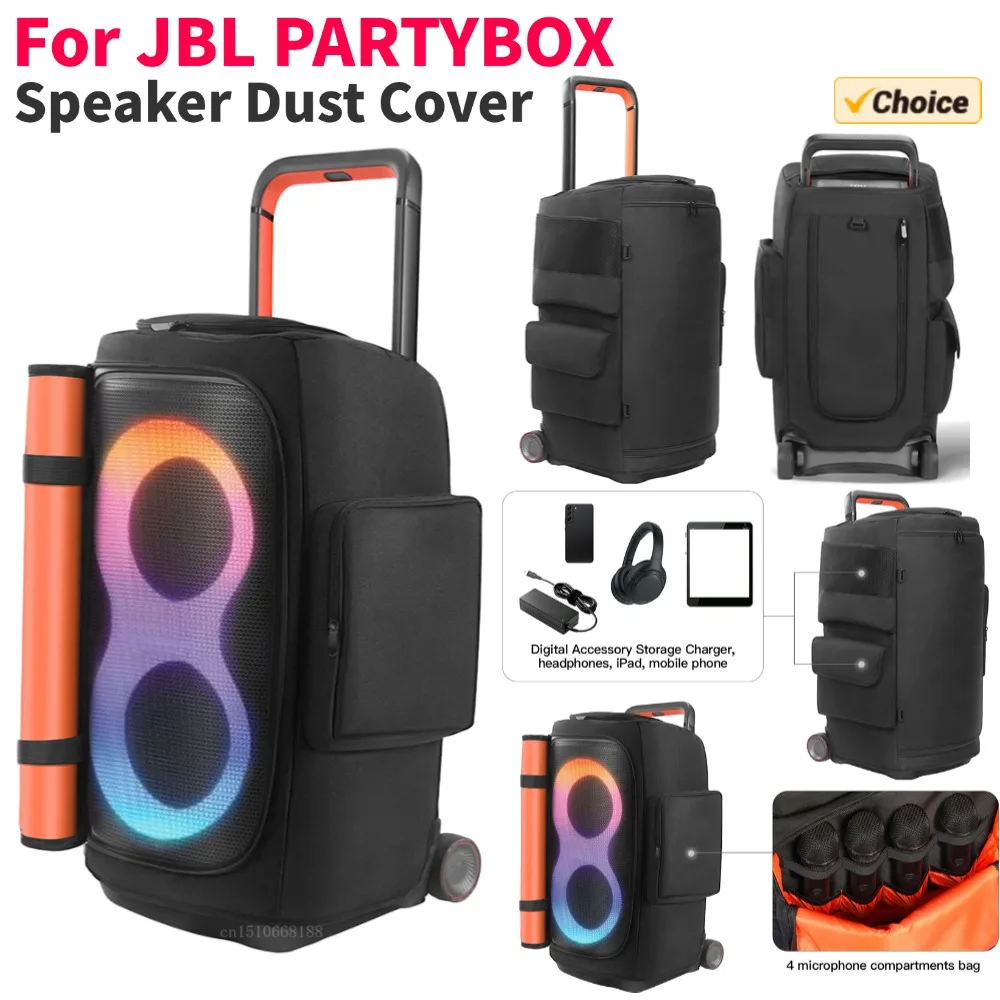 

Portable Speaker Dust Cover for JBL PARTYBOX 520 Speaker Protective Cover Speaker Carrying Bag for JBL PARTYBOX 310/320