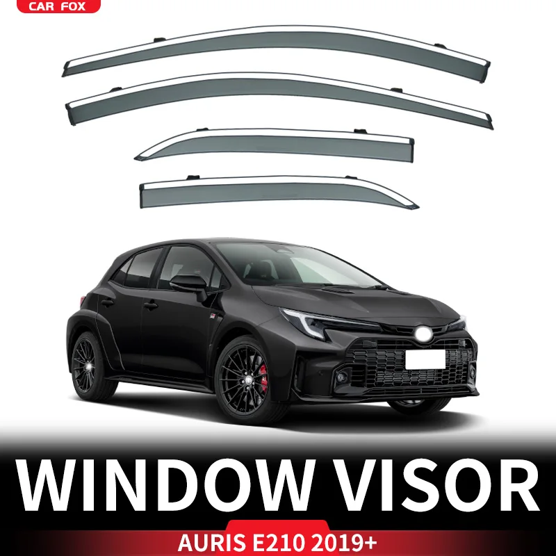 

For Auris E180 E210 2012-2024 Plastic Window Visor Vent Shades Sun Rain Deflector Guard For Auris E180 E210 2012-2024