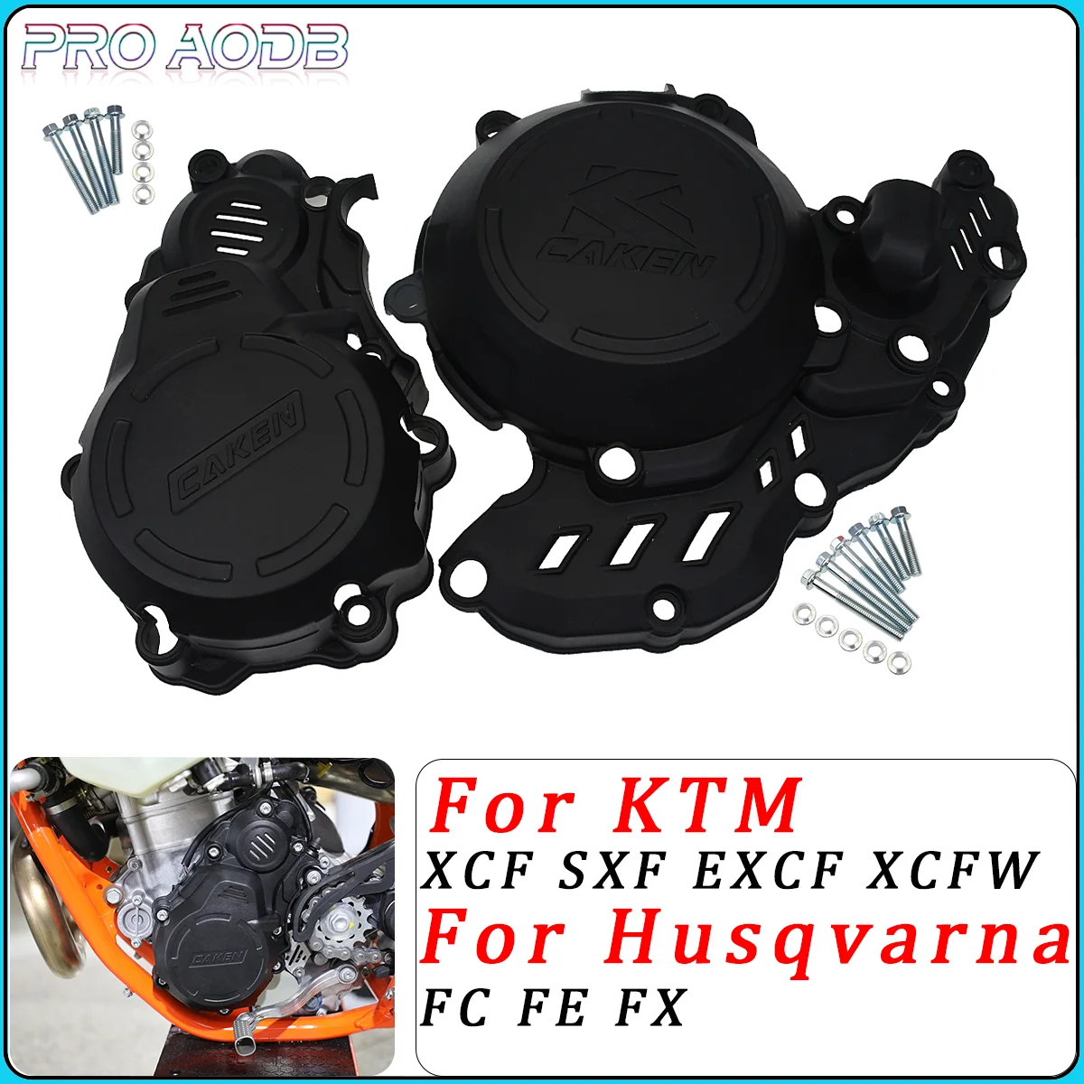 

Motorcycle Clutch Protector Ignition Guard Cover For KTM EXC-F 250 350 XCF-W FREERIDE 4T 2017-2023 For GAS GAS EC 250F 350F 2022