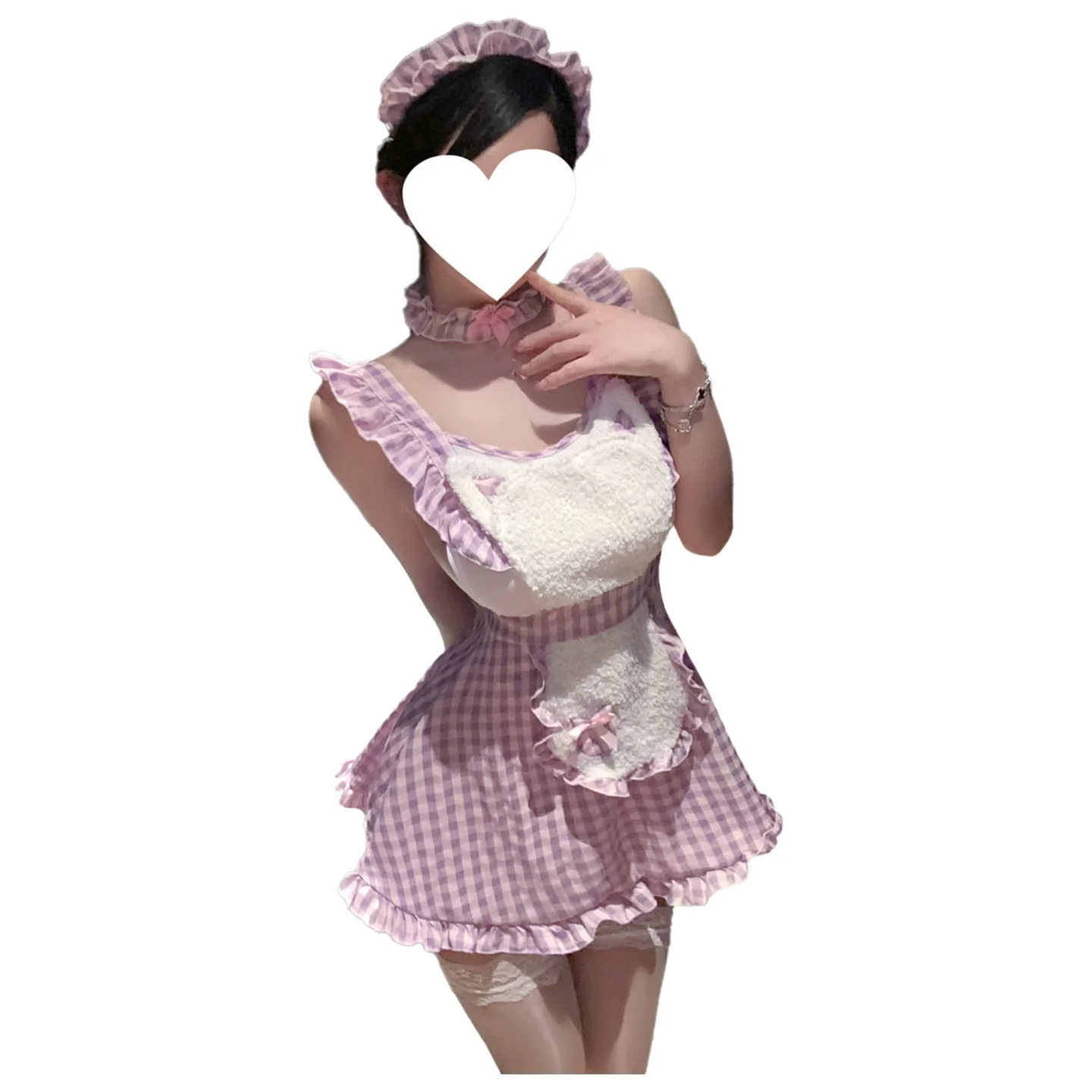 Sexy Pure Desire Dress Elegant Little Bear Maid Uniform Sexy Sweet Maid Dress With Apron Sweet Cute Style Dress Charming DWTS