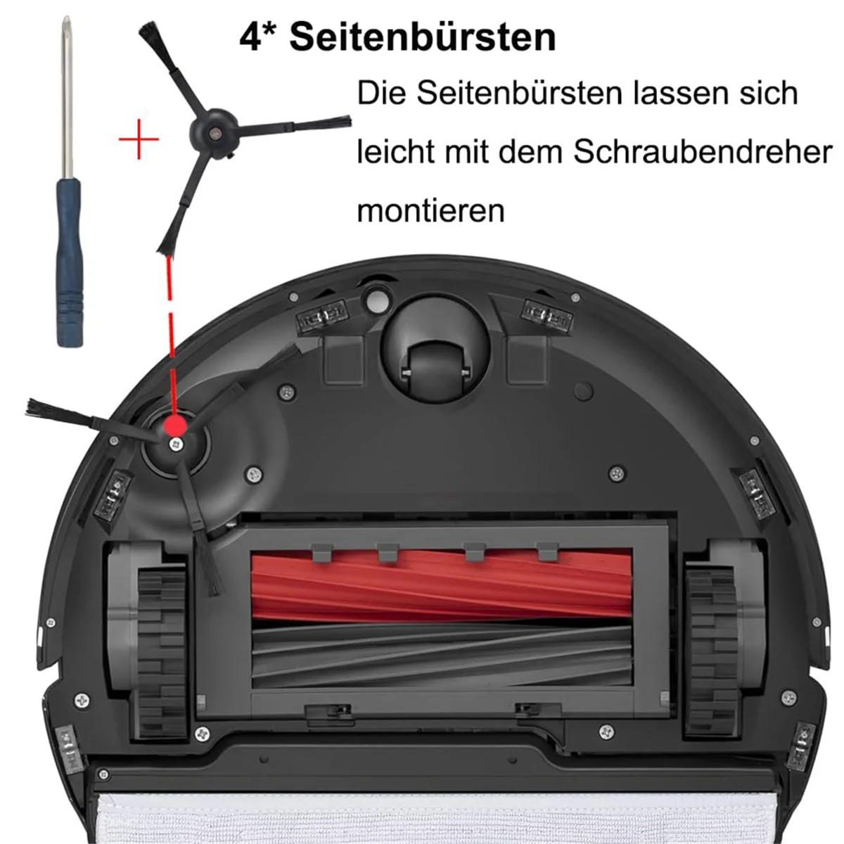 Kit de accesorios para Robot aspirador S8 / S8+ / S8 Pro UItra, cepillo principal doble, Cepillo Lateral, filtro Hepa, paños de fregona