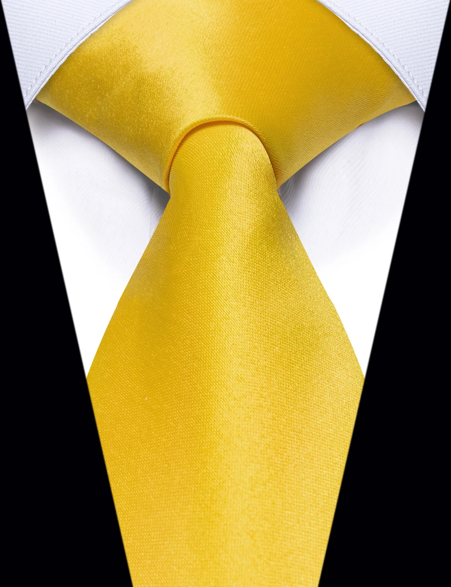 

Classic Yellow Solid Men's Tie Set Luxury Silk Zipper Design Pre-tied Necktie for Man Accessory Dropshipping corbatas para hombr