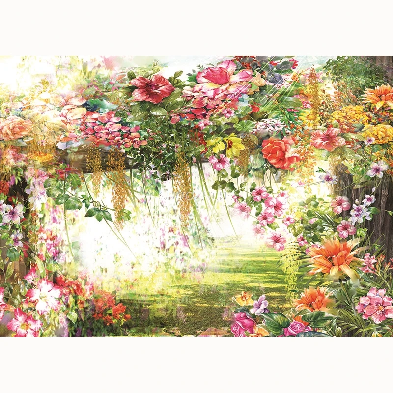 SHUOZHIKE Valentine's Day Rose Flower Photography Background Birthday Wedding Child Portrait Photo Backdrop Studio 210314RAI-02