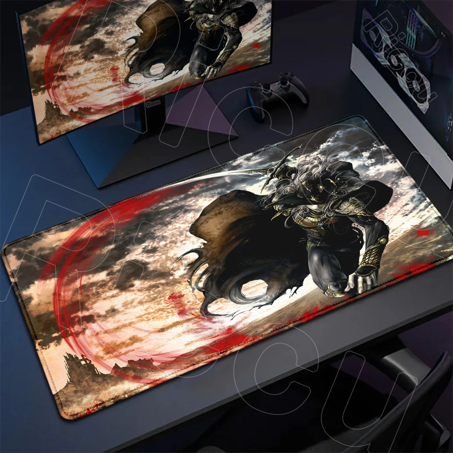 

XXL HD Printing Mouse pad protective pad Large Anime Vampire Hunter D Gaming Laptop 900X400MM Desk Mat Computer PC Accessories