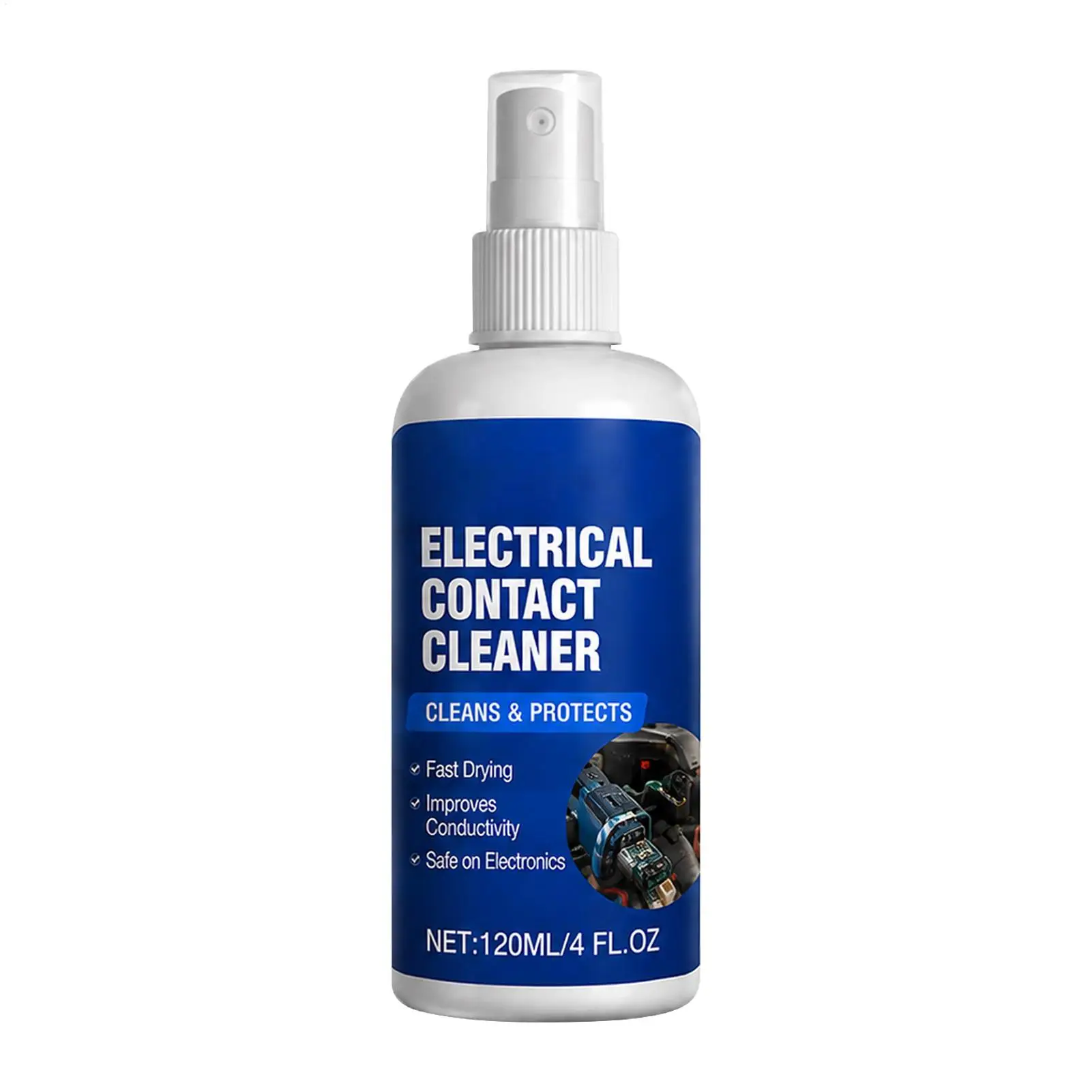120ml Electronic Contact Cleaner Spray, Fast Drying Electrical S witch Wiring Cleaner, Sensitive Electronics Degreaser For Car