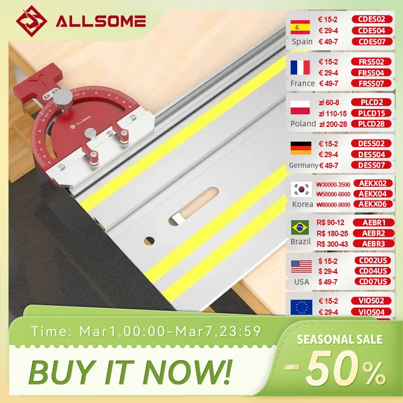 

Track Saw Guide for Makita Festool DeWalt Guide Rail, Router Table Band Saw Square Right Angle Guide Angle Stop Miter Gauge
