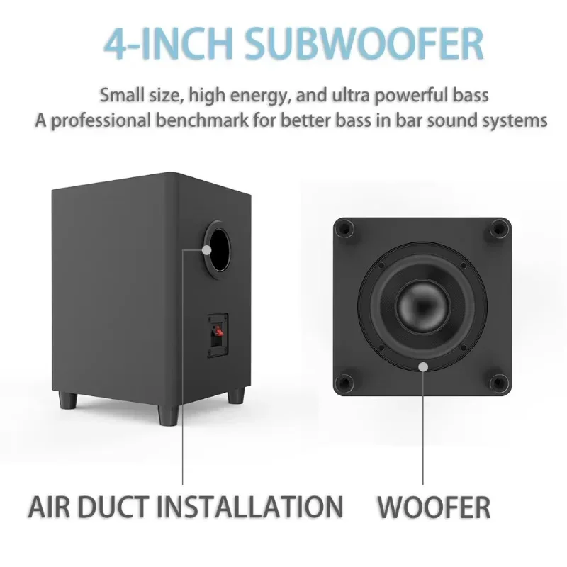 Cyboris BS-65 Movie Music News DSP Remote Control TV Speakers 2.1 channel 70W Sound Bar Soundbar Home Theatre System Subwoofers