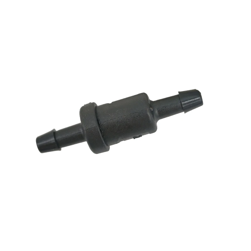 4mm black plastic double-sided valve needs a pressure return oil pipe connector to open 1pcs