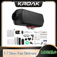 KROAK 12V&24V 5-8 KW Car Parking Diesel Air Heater 10L Tank LCD Screen bluetooth APP Remote Control Voice Broadcast