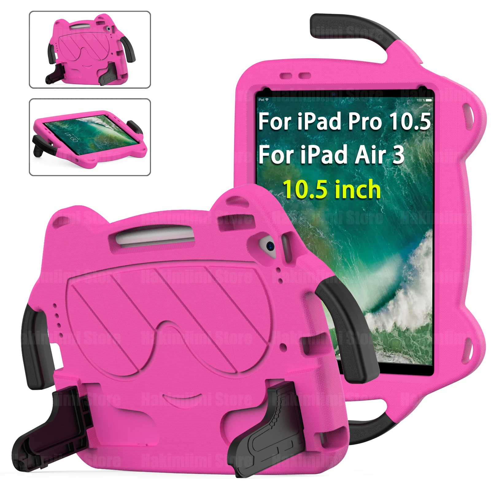 Tablet Case for iPad Pro 10.5 2017 with Handle Shockproof Drop-proof Bring Support Kids Cover for iPad Air (3rd generation) 2019