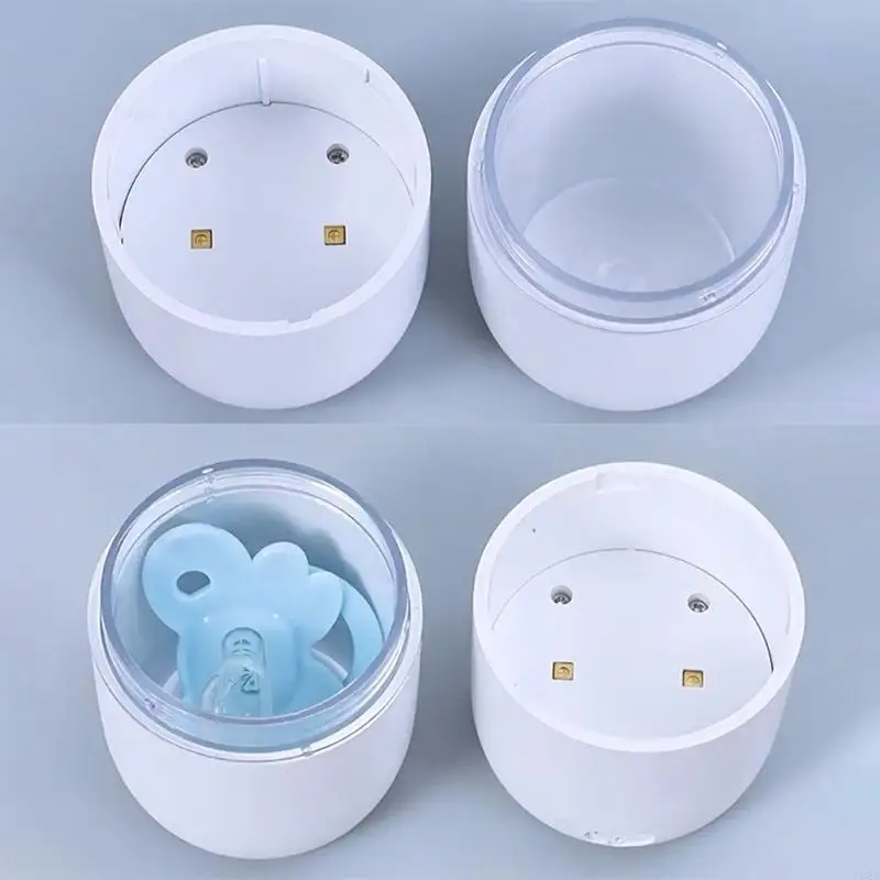 Limpiador caja esterilizadora para chupete bebé Y88D, portátil, USB C, recargable para uso diario