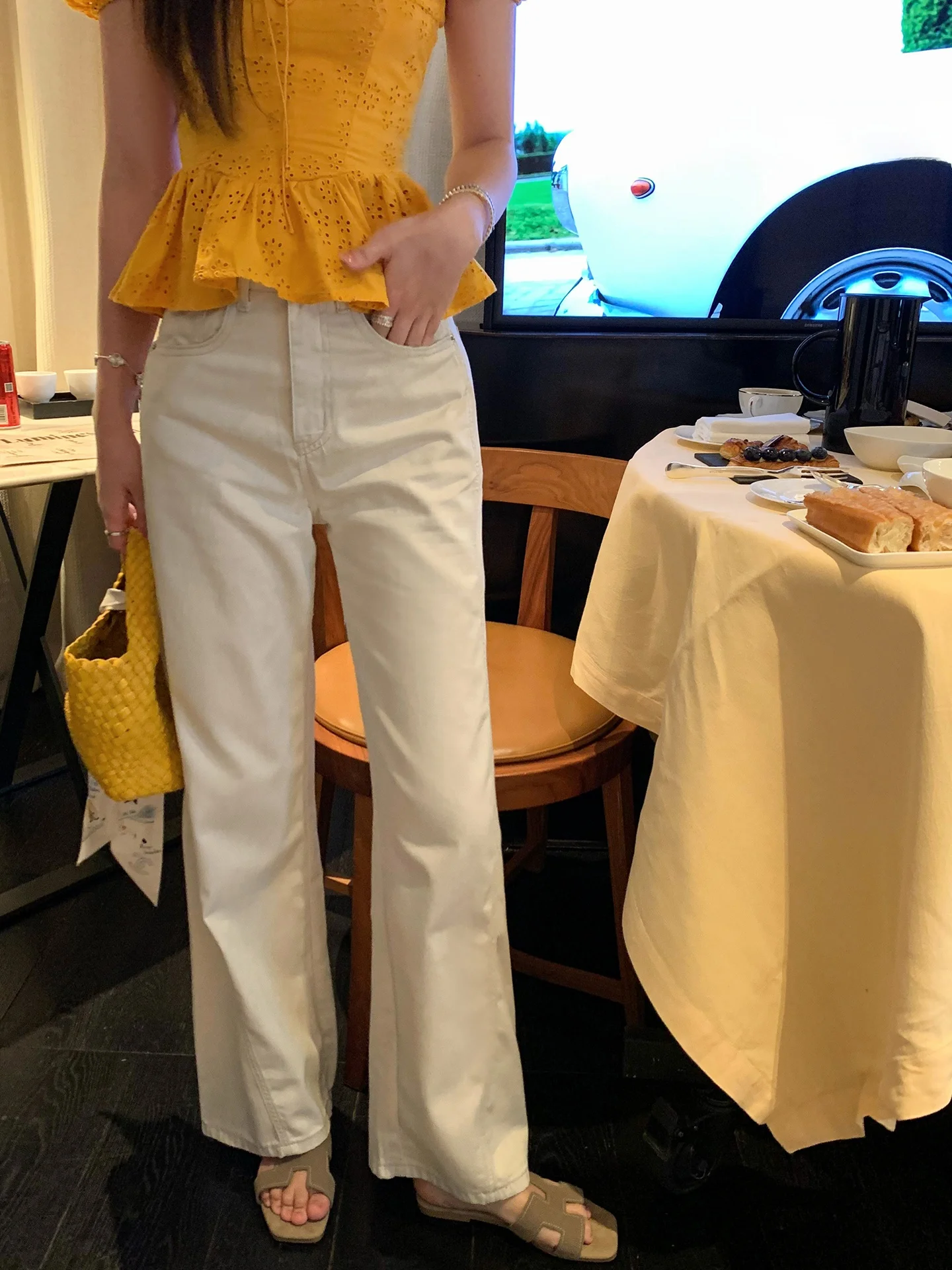 

Джинсы прямого кроя Anneop Casual, широкие летние джинсы для женщин 8-24 лет, свободный крой TQQ2505004X