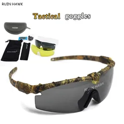 Men Outdoor Sport Polarized Tactical Glasses Hiking Cycling UV Protection Eyewear Hunting Shooting Airsoft Goggles