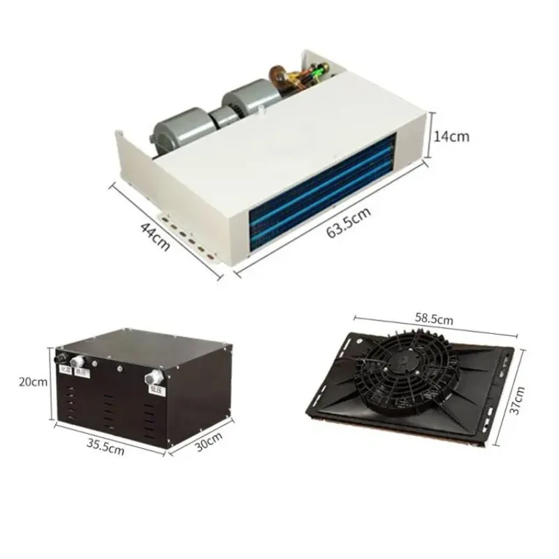 12V 24V 48V 72V DC Electric Refrigerated Unit for Van Truck Camper, Frozen Meat Freezer, Portable Refrigerator, RV Cold Storage