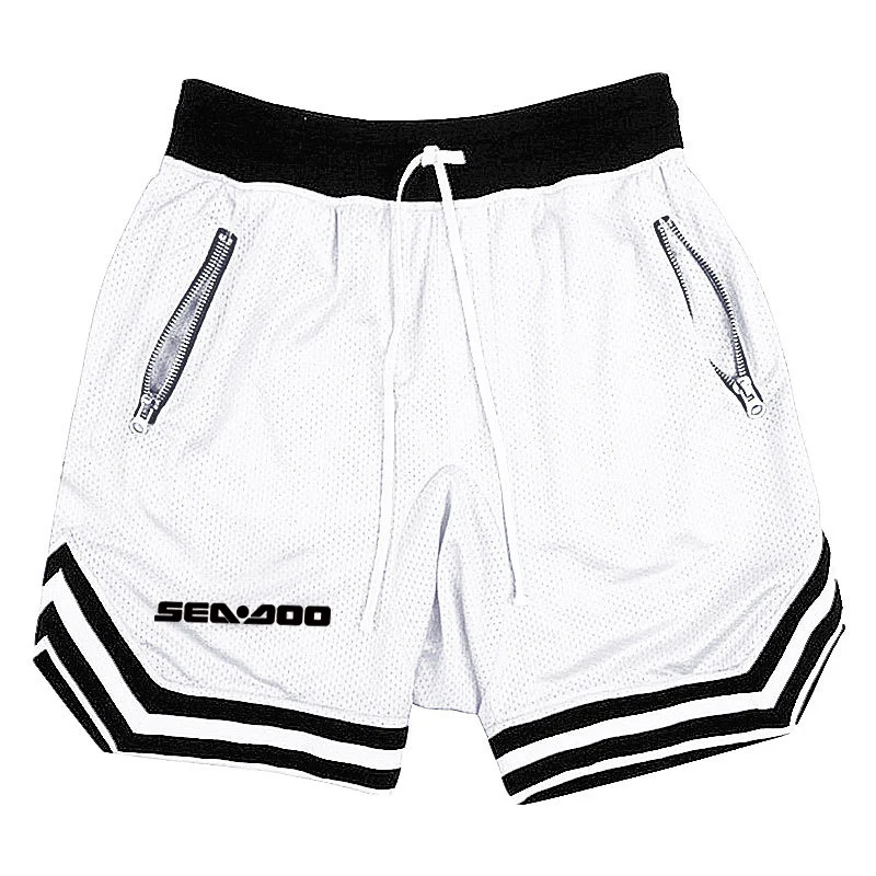 Sea Doo Seadoo Moto Print 2025 New Men's Summer Casual Loose Breathable Fashion Fitness Sports Shorts Hip Hop Sweatpants