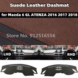 for Mazda 6 GL MAZDA6 ATENZA 2016 2017 2018 Car Suede Dashmat Dash Mat Dashboard Cover Non-Slip Sunshield Accessories Protector