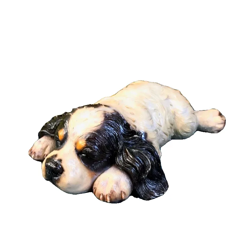 Cocker Spaniel Silicone Mold Large Lying Down Dog Mold for Epoxy Resin, Plaster & Concrete Crafts, Reusable 3D Pet Sculpture DIY
