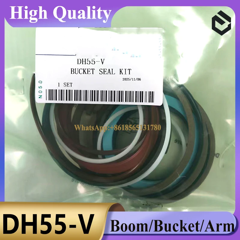 

Комплект уплотнений для стрелы и ковша экскаватора Doosan DH55-V, DH75-5, DX140LC, DH200, DH210W-7, ремкомплект уплотнений цилиндров