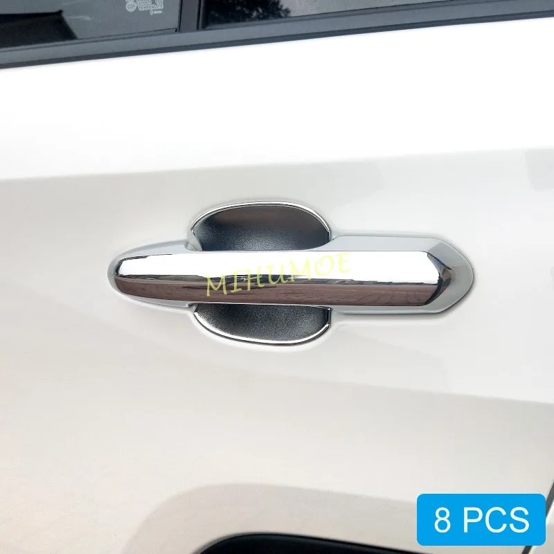 

8Pcs Chrome Door Handle Cover + Surrounds Protector Trims For Toyota Highlander Kluger 2021 2022 2023 2024 2025