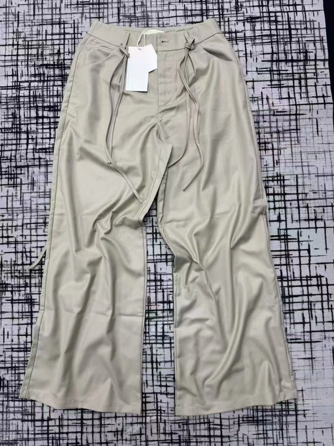 

Kuzuwata Mid-length Loose Casual Solid Trousers Moda Drawstring All-match Wid Leg Pants Japan New Office Lady Straight Sweatpant